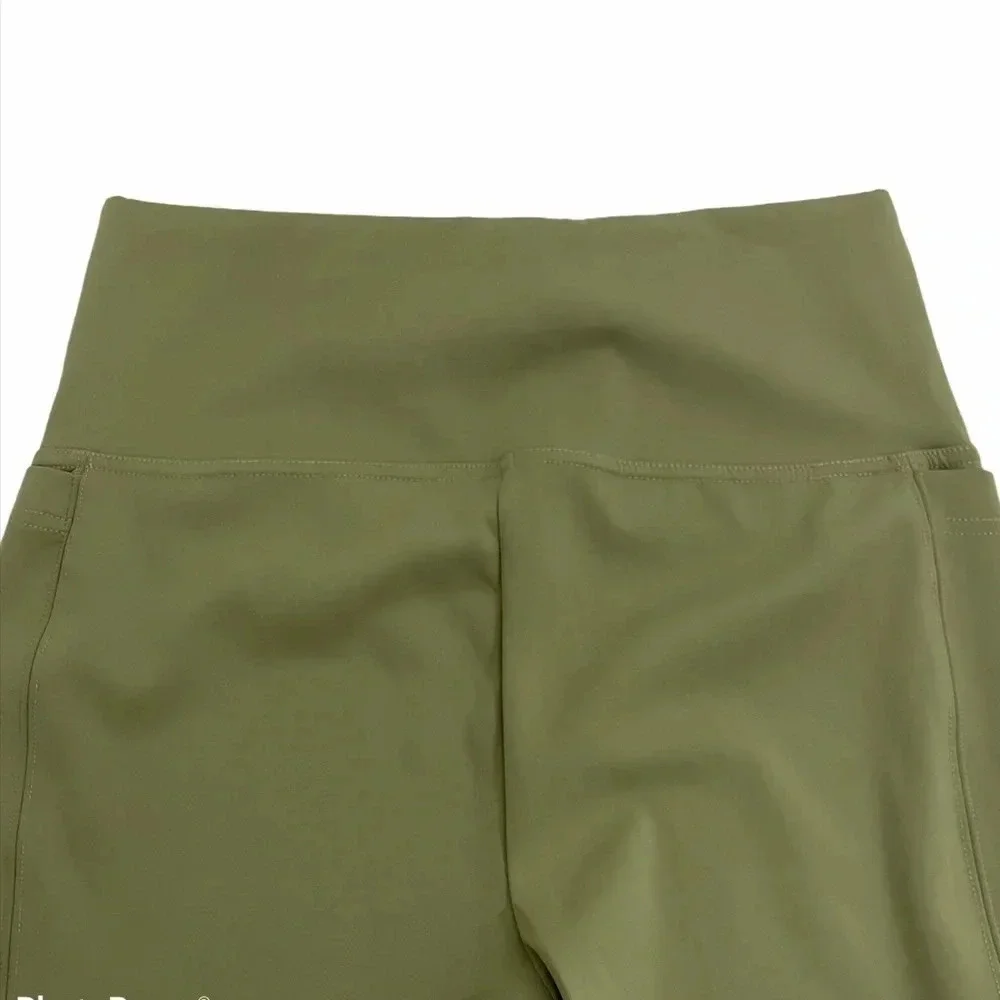 RACHAEL ZOE High Waisted Leggings Green Pocket Athletic Pants Activewear Size XS